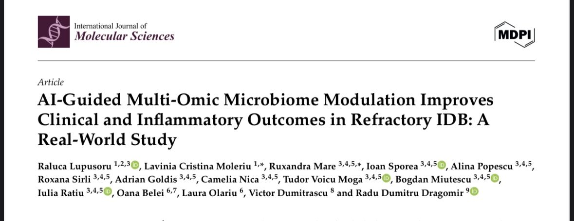 AI-Guided Multi-Omic Microbiome Modulation Improves Clinical and Inflammatory Outcomes in Refractory IBD: A Real-World Study