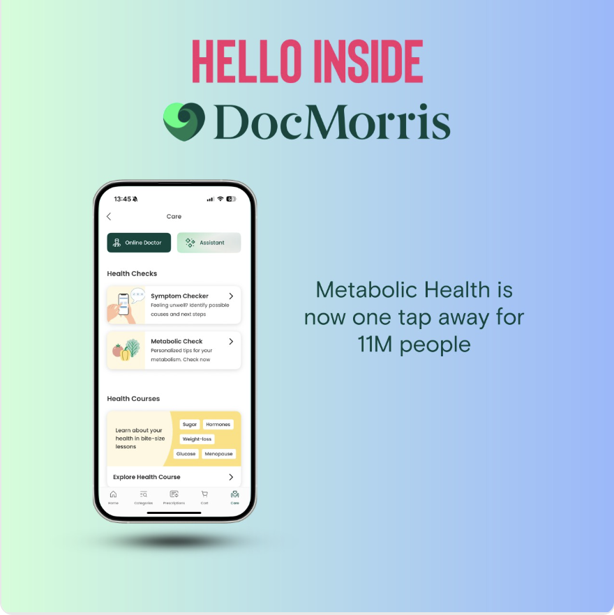 DocMorris enhances its leading AI-powered health platform by partnering with Hello Inside to address metabolic healthcare